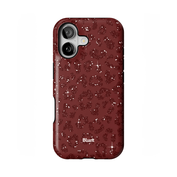 Burgundy Cheetah Print iPhone Case - Blunt Cases