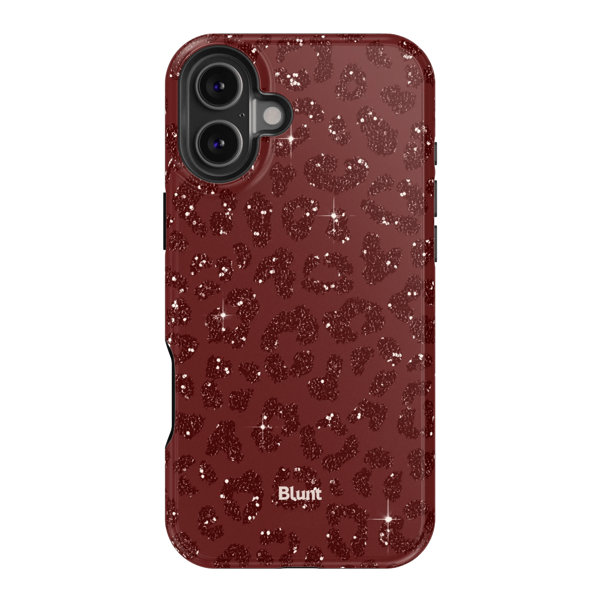 Burgundy Cheetah Print iPhone Case - Blunt Cases