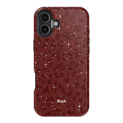 Burgundy Cheetah Print iPhone Case - Blunt Cases