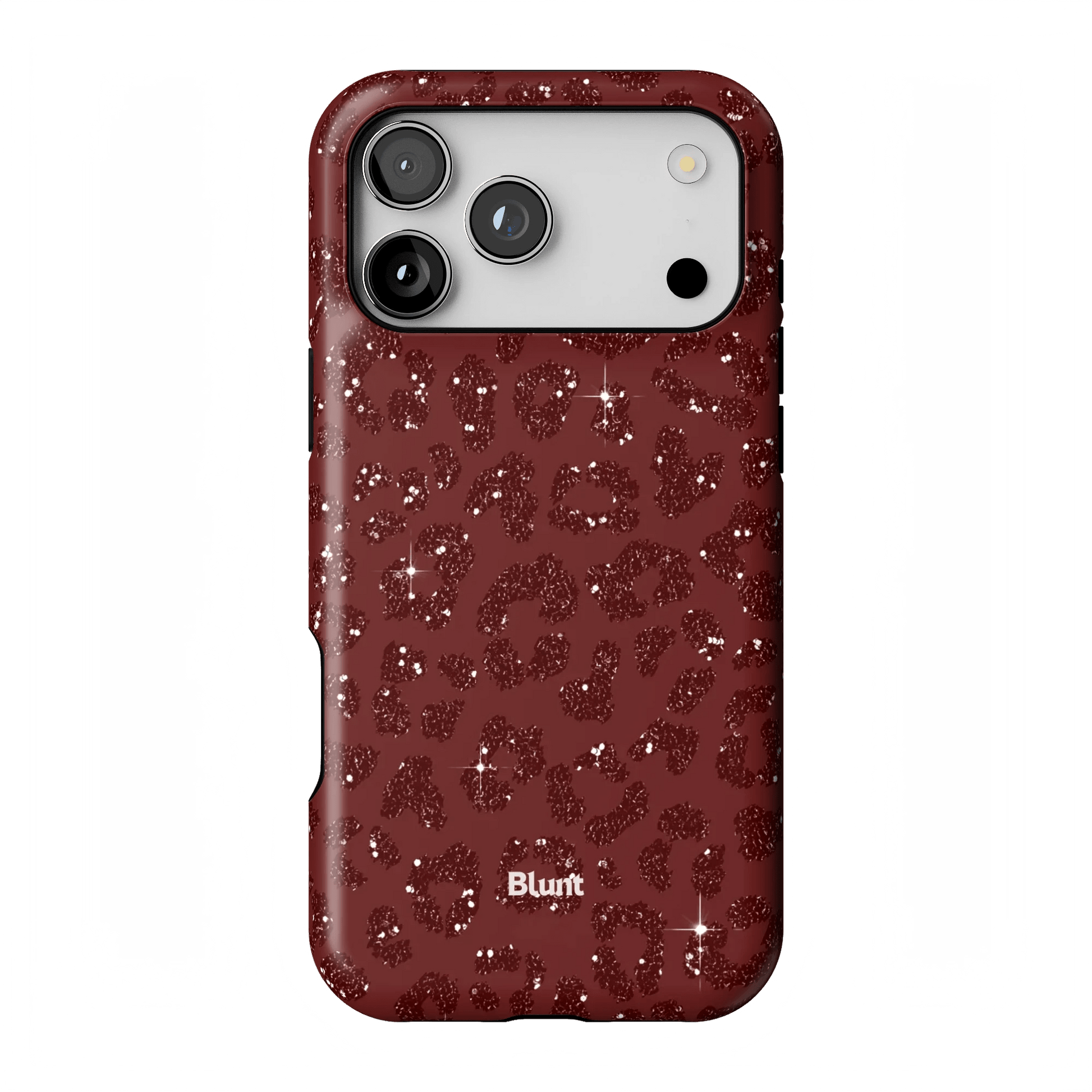 Burgundy Cheetah Print iPhone Case - Blunt Cases