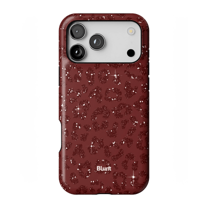 Burgundy Cheetah Print iPhone Case - Blunt Cases