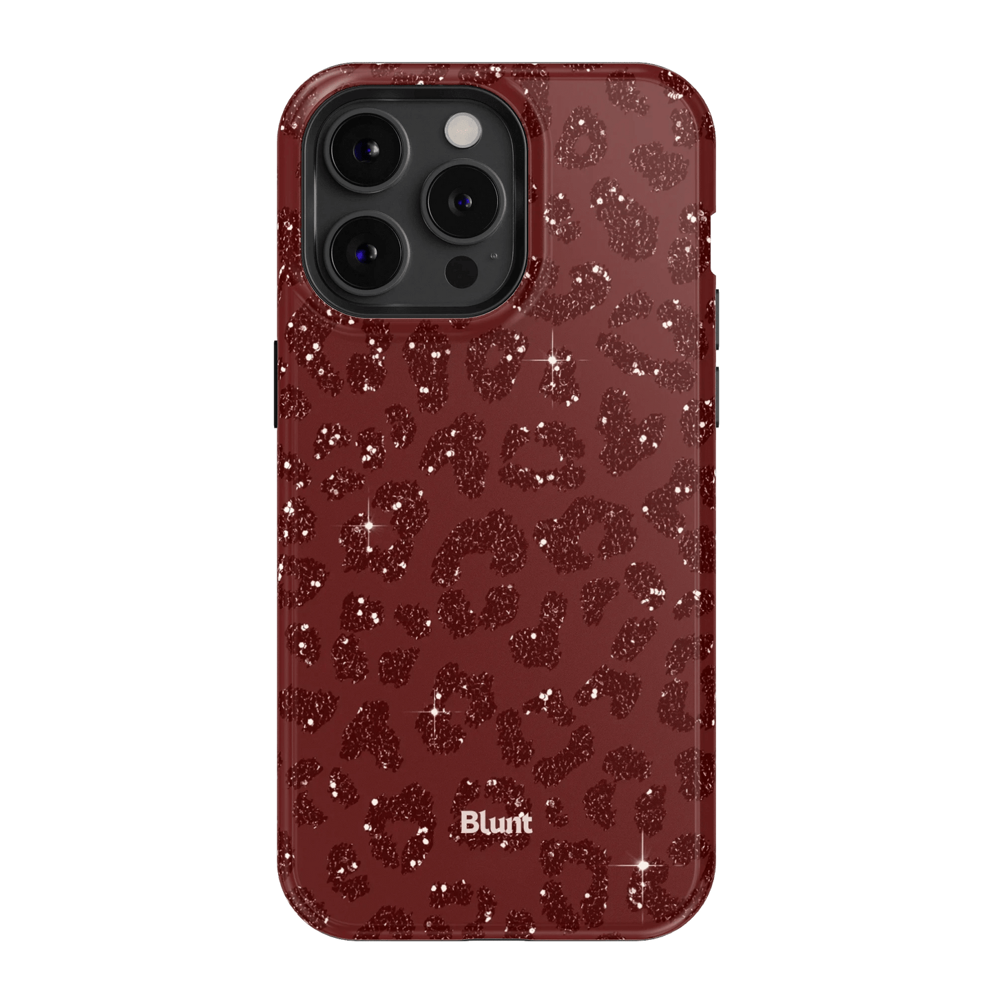 Burgundy Cheetah Print iPhone Case - Blunt Cases