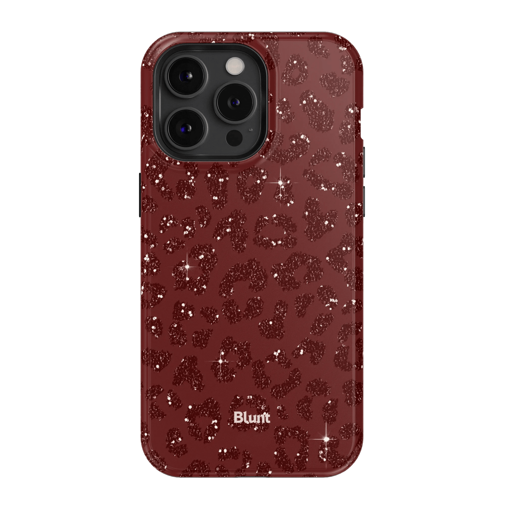 Burgundy Cheetah Print iPhone Case - Blunt Cases
