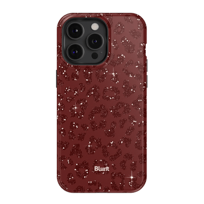 Burgundy Cheetah Print iPhone Case - Blunt Cases