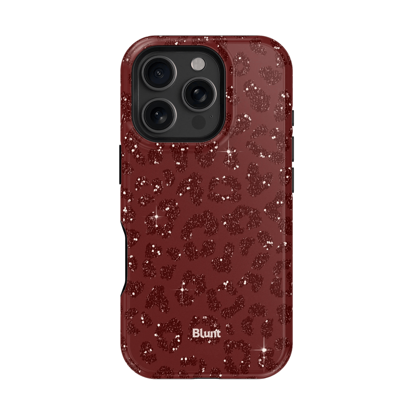 Burgundy Cheetah Print iPhone Case - Blunt Cases