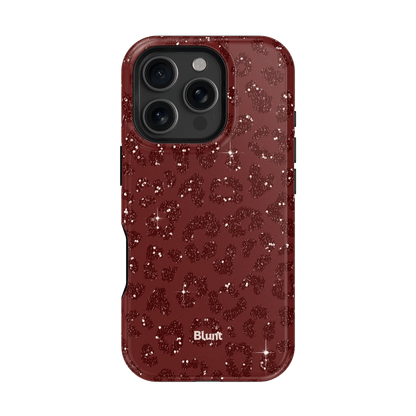 Burgundy Cheetah Print iPhone Case - Blunt Cases