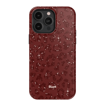 Burgundy Cheetah Print iPhone Case - Blunt Cases