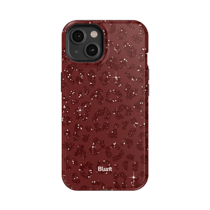 Burgundy Cheetah Print iPhone Case - Blunt Cases