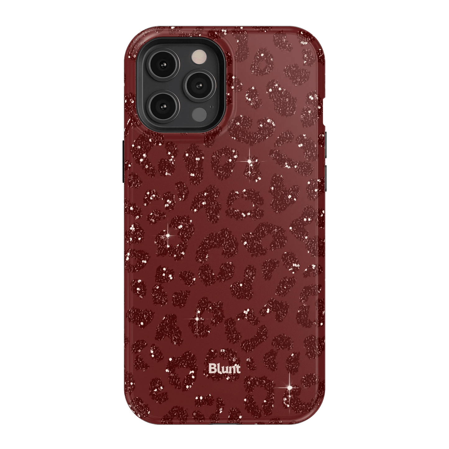 Burgundy Cheetah Print iPhone Case - Blunt Cases