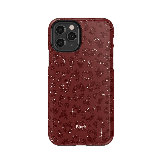 Burgundy Cheetah Print iPhone Case - Blunt Cases