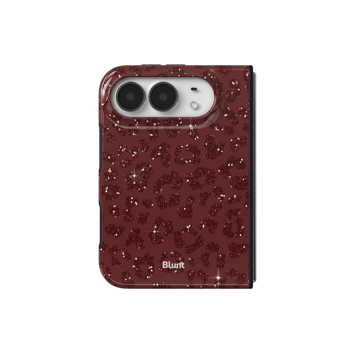 burgundy-cheetah-print-iphone-case iPhone 18 Duo case, view 2
