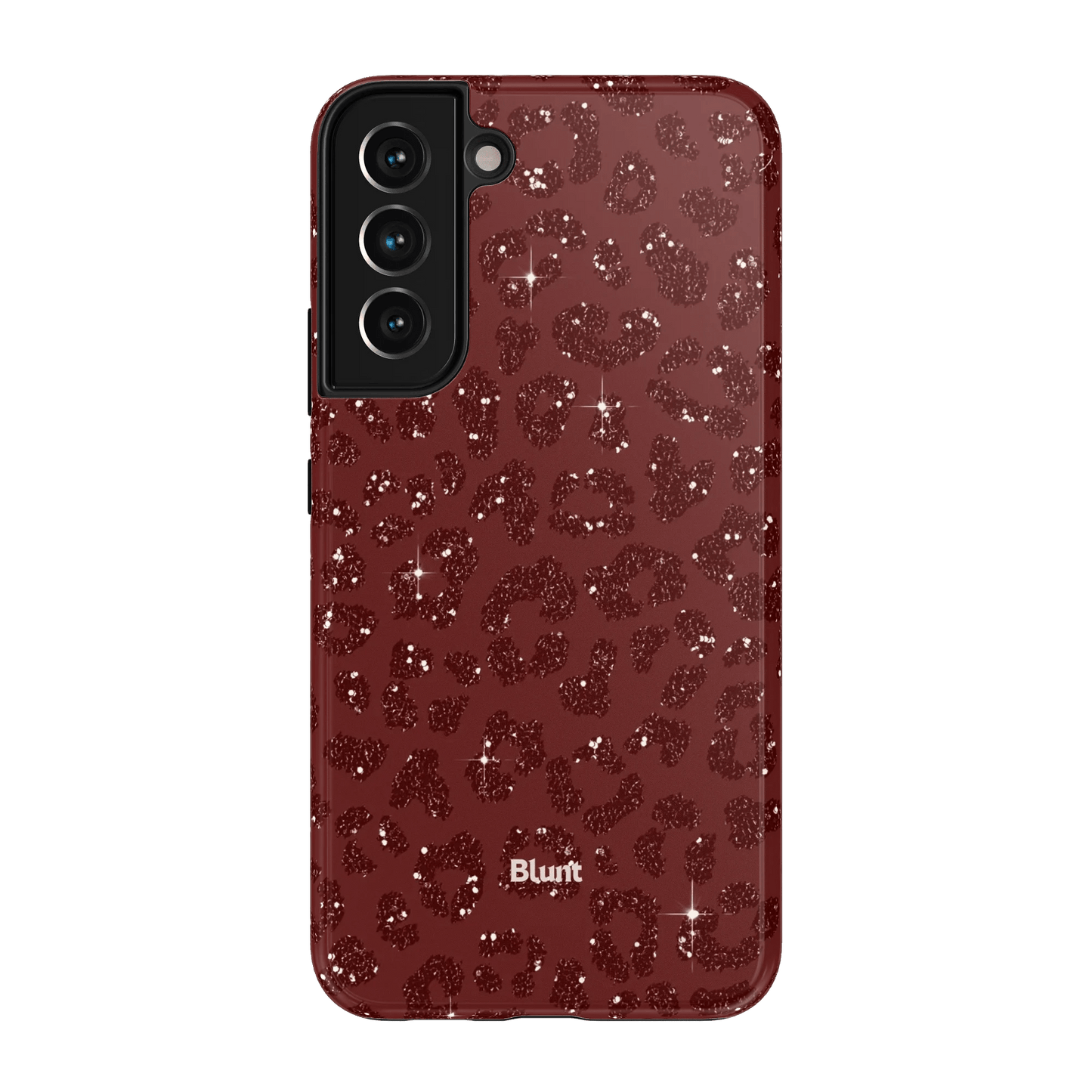 Burgundy Cheetah Print Samsung Case - Blunt Cases