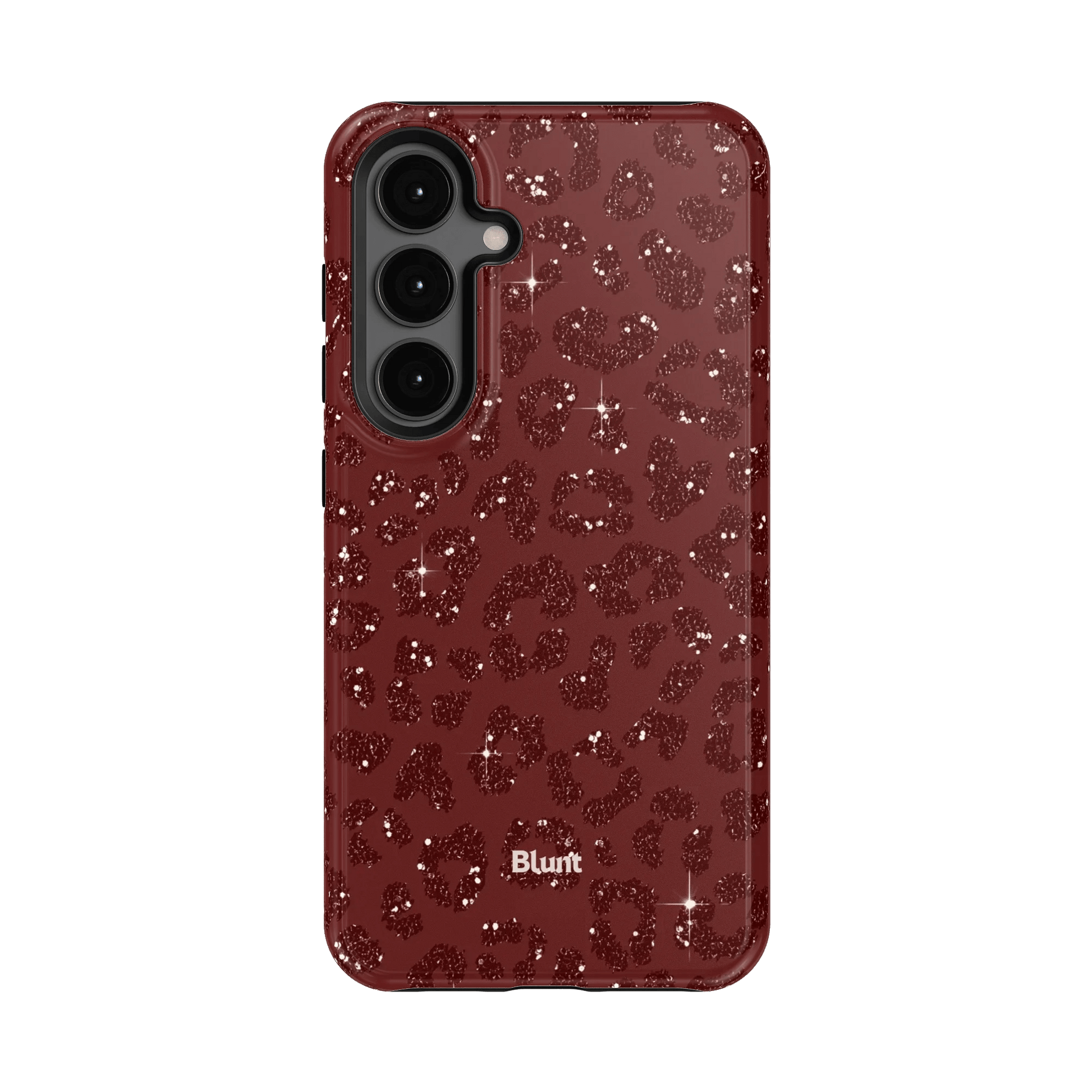 Burgundy Cheetah Print Samsung Case - Blunt Cases