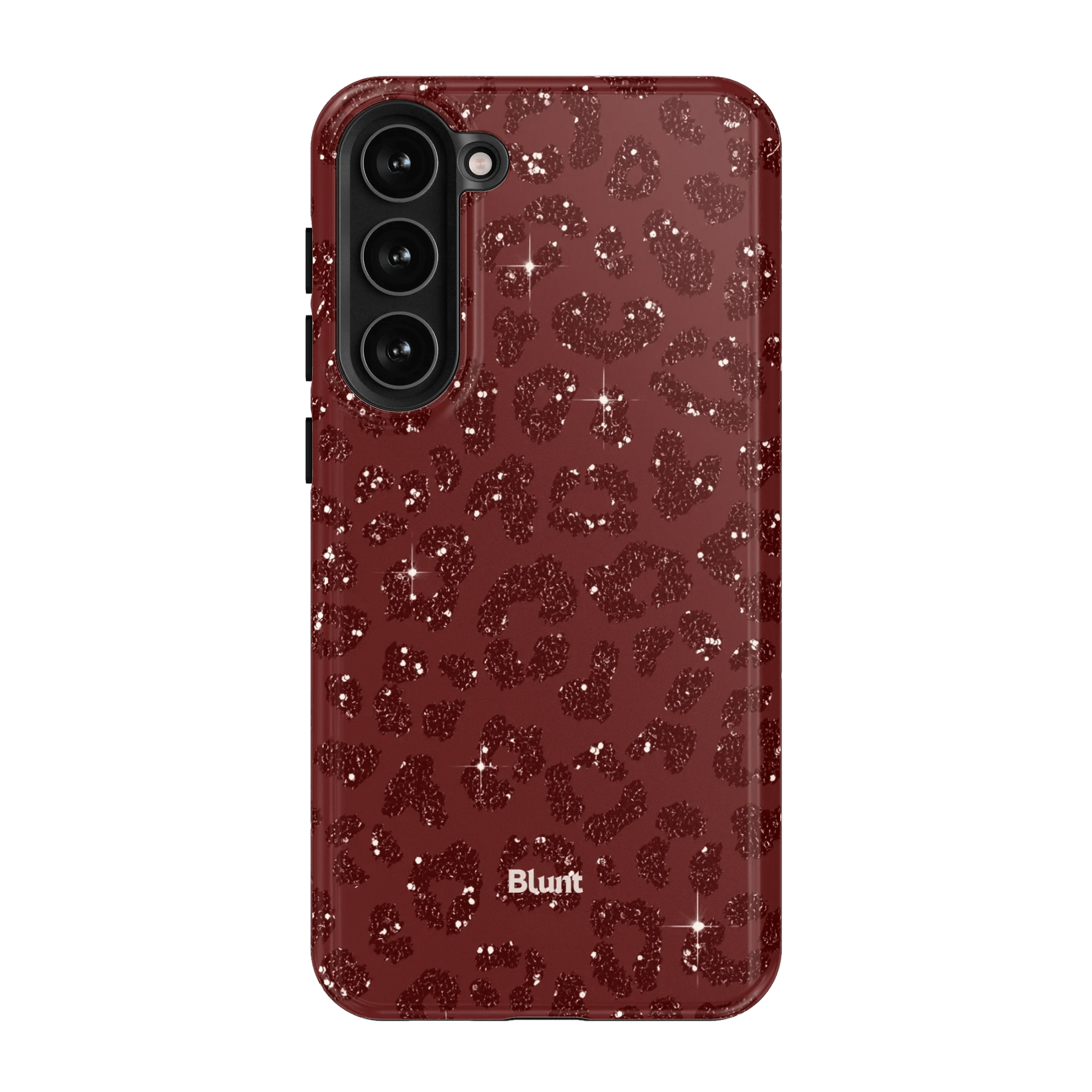 Burgundy Cheetah Print Samsung Case - Blunt Cases