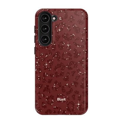 Burgundy Cheetah Print Samsung Case - Blunt Cases