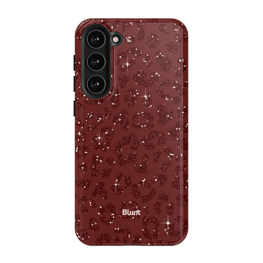 Burgundy Cheetah Print Samsung Case - Blunt Cases
