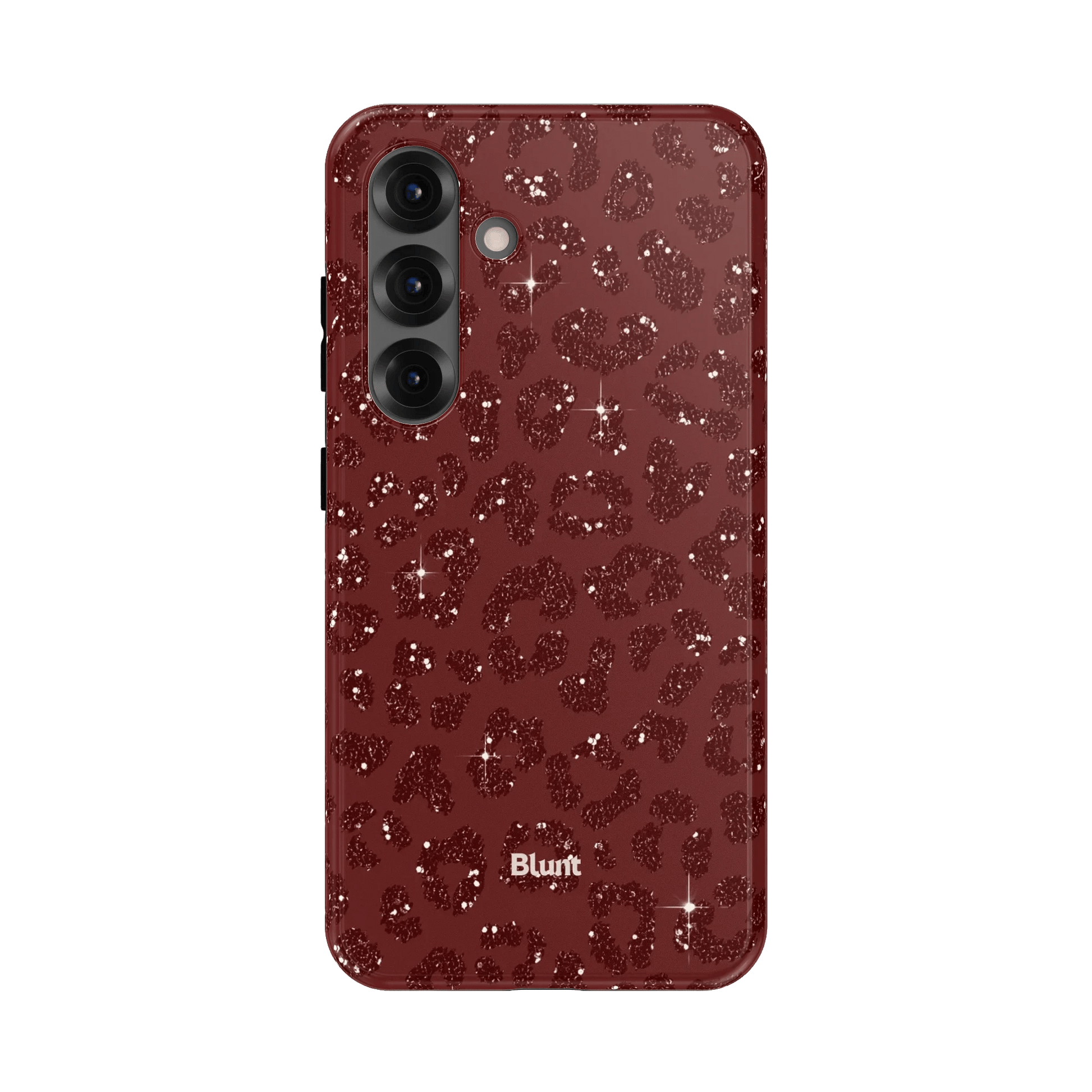 Burgundy Cheetah Print Samsung Case - Blunt Cases