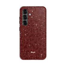 Burgundy Cheetah Print Samsung Case