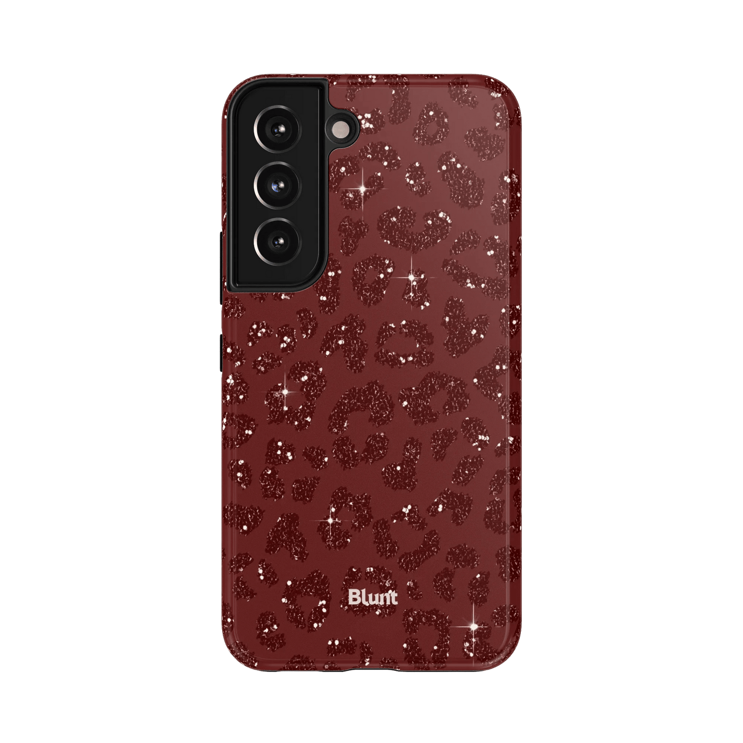 Burgundy Cheetah Print Samsung Case - Blunt Cases