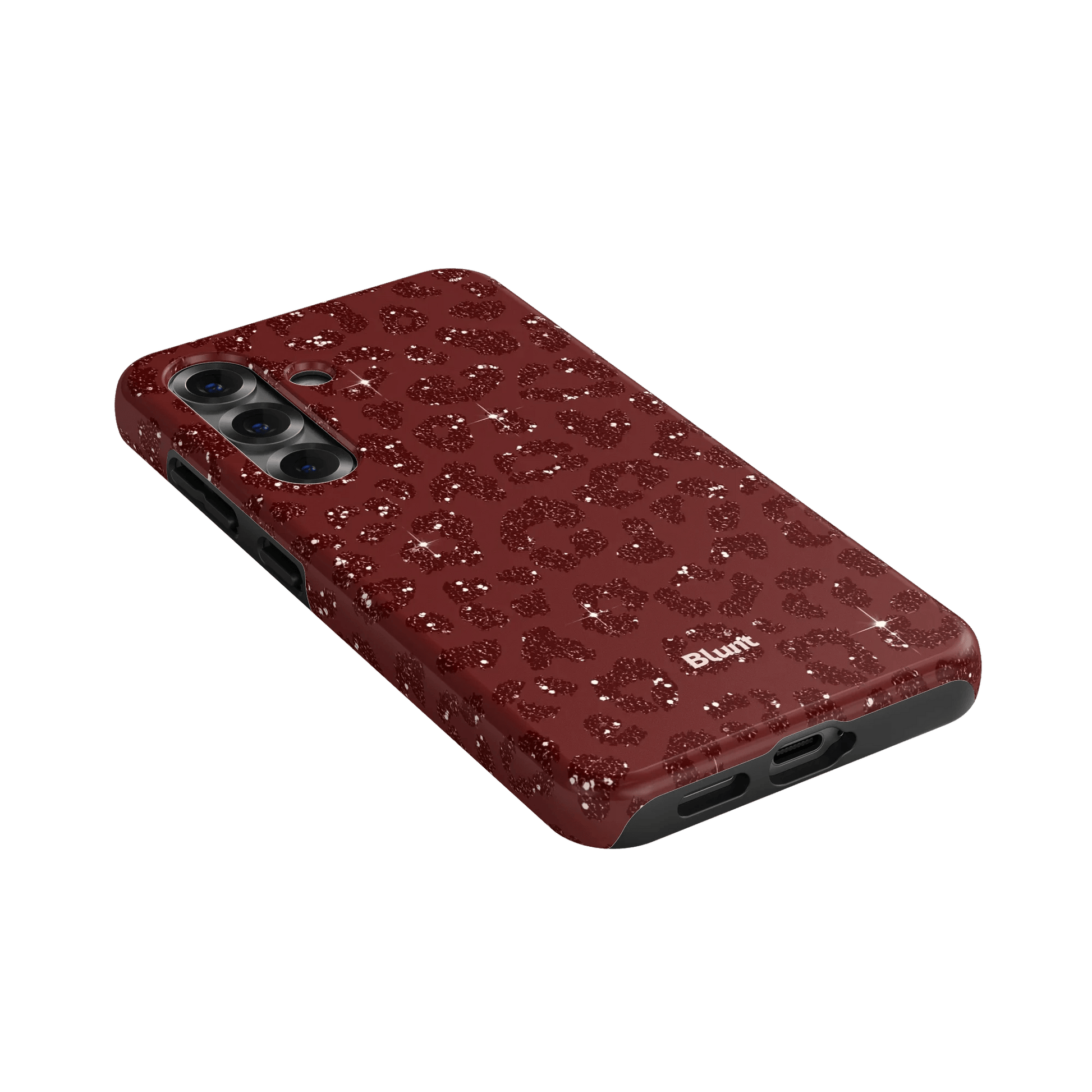 Burgundy Cheetah Print Samsung Case - Blunt Cases