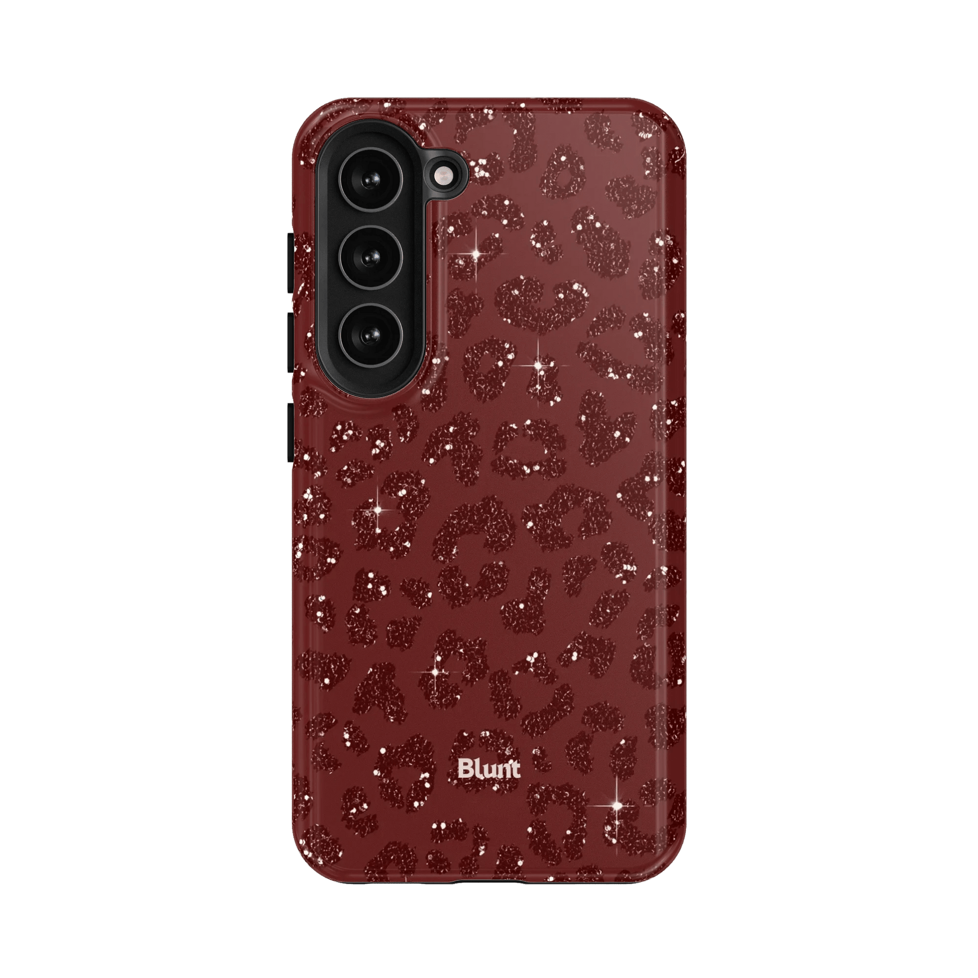 Burgundy Cheetah Print Samsung Case - Blunt Cases