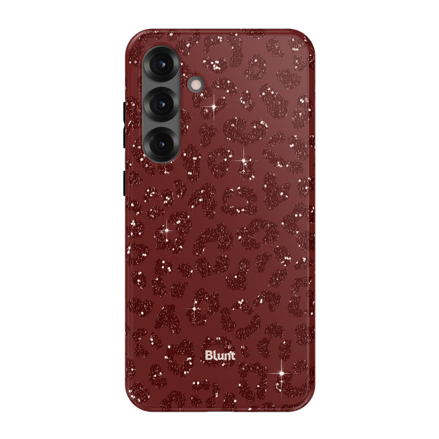 Burgundy Cheetah Print Samsung Case - Blunt Cases