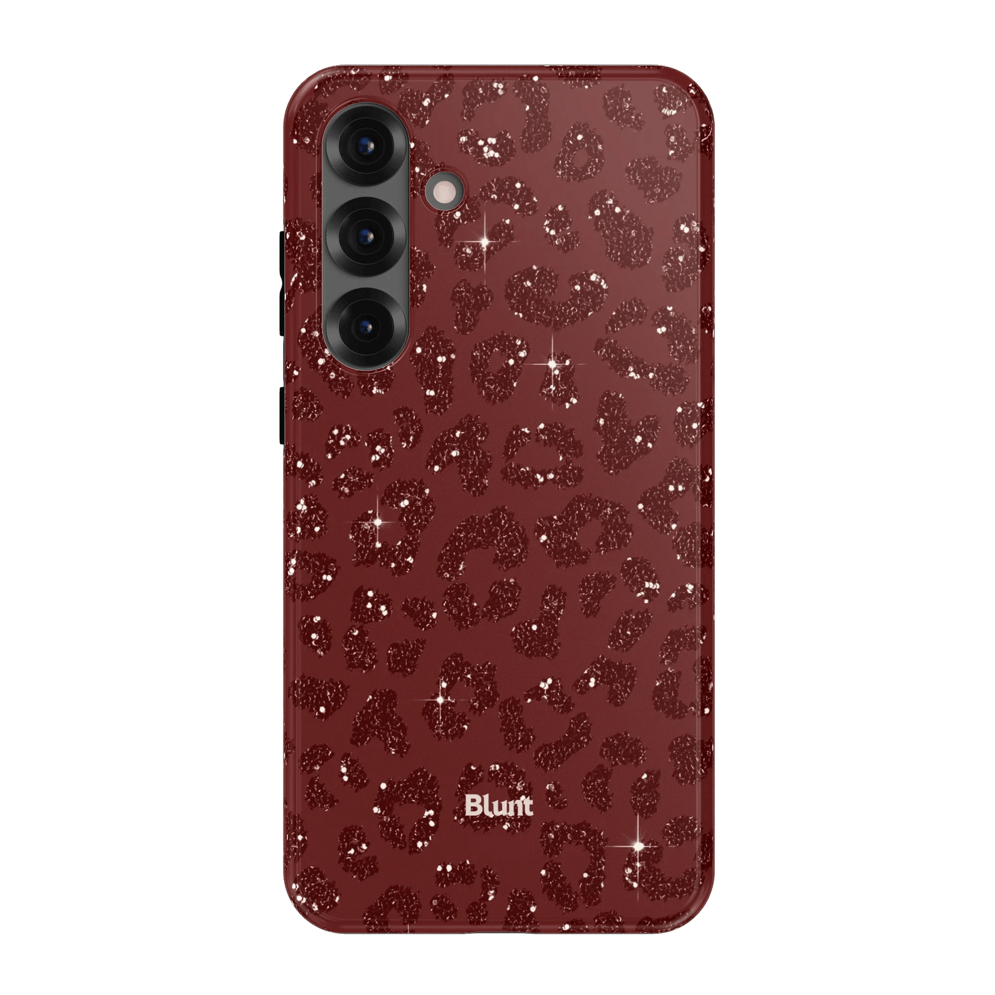 Burgundy Cheetah Print Samsung Case - Blunt Cases