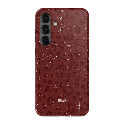 Burgundy Cheetah Print Samsung Case - Blunt Cases