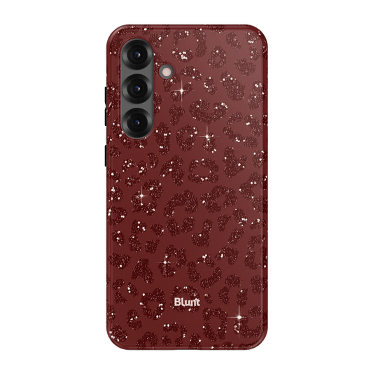 Burgundy Cheetah Print Samsung Case - Blunt Cases