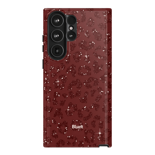Burgundy Cheetah Print Samsung Case - Blunt Cases