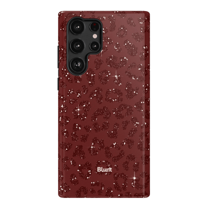 Burgundy Cheetah Print Samsung Case - Blunt Cases