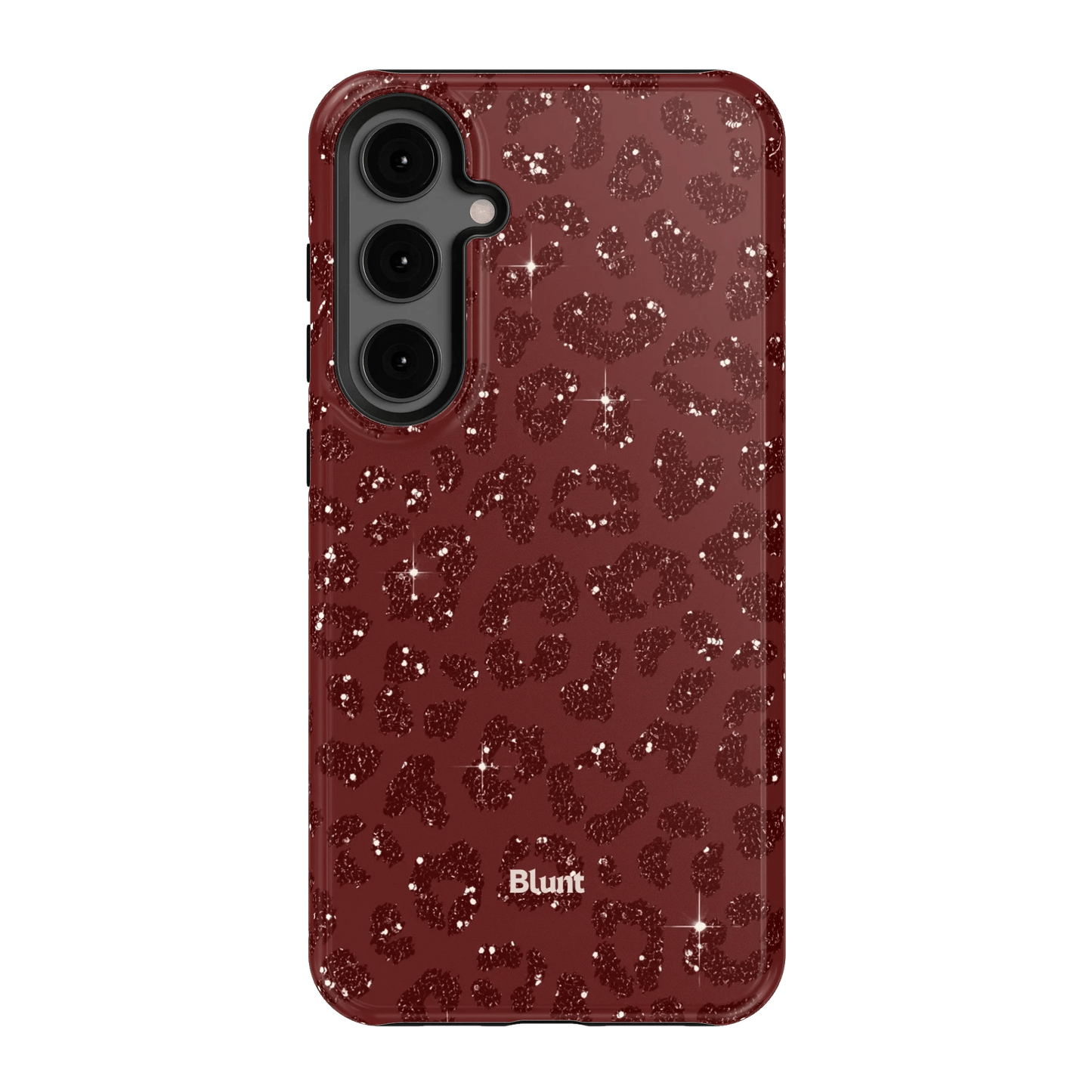 Burgundy Cheetah Print Samsung Case - Blunt Cases