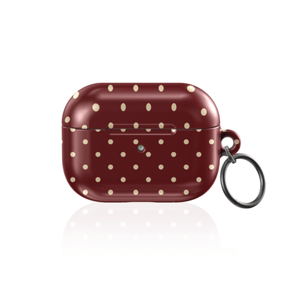 Burgundy Dot AirPod Case - Blunt Cases