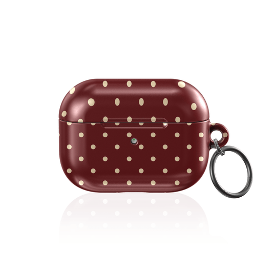 Burgundy Dot AirPod Case - Blunt Cases