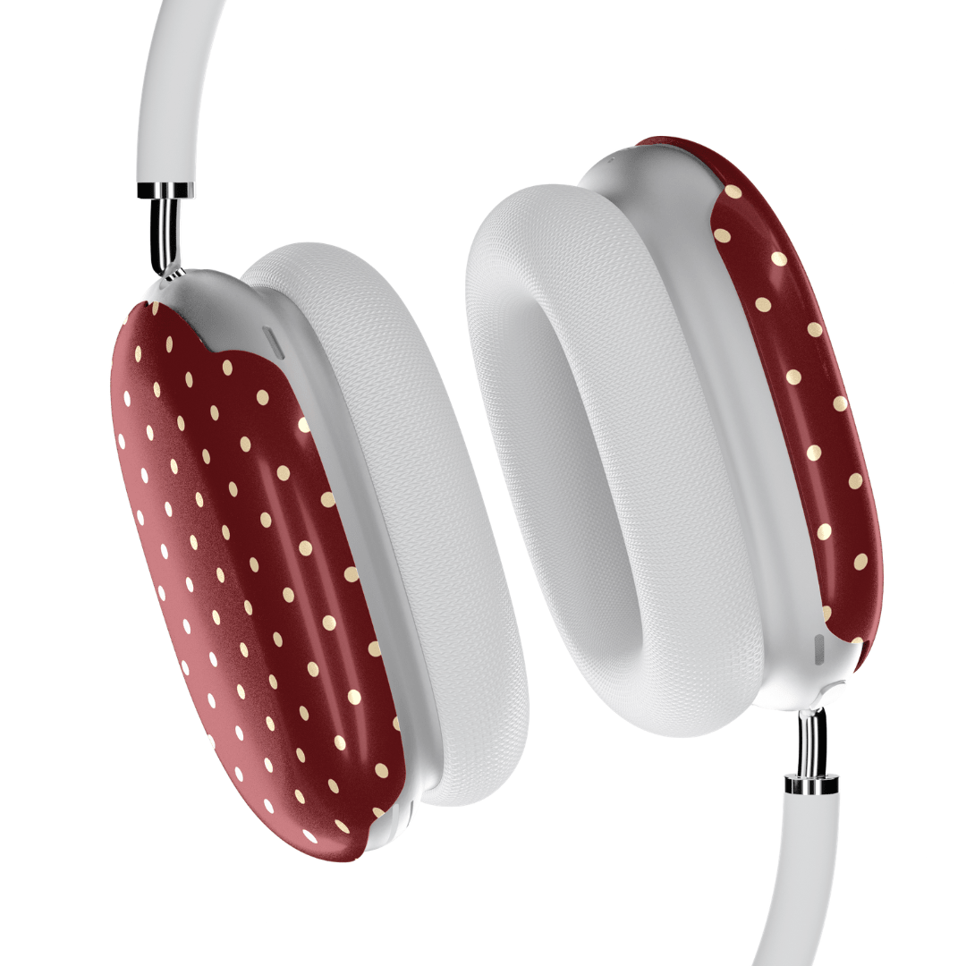 Burgundy Dot AirPod Max Case - Blunt Cases