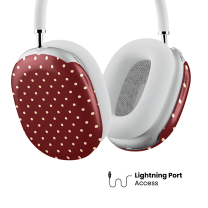 Burgundy Dot AirPod Max Case - Blunt Cases