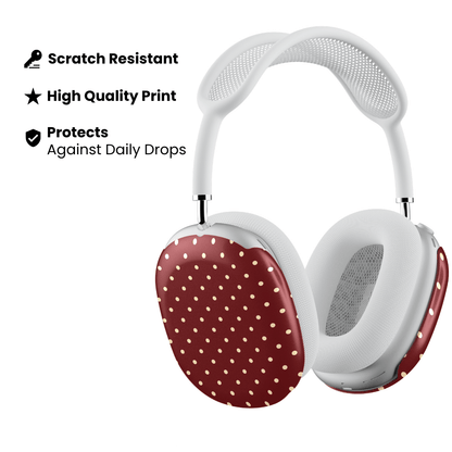 Burgundy Dot AirPod Max Case - Blunt Cases