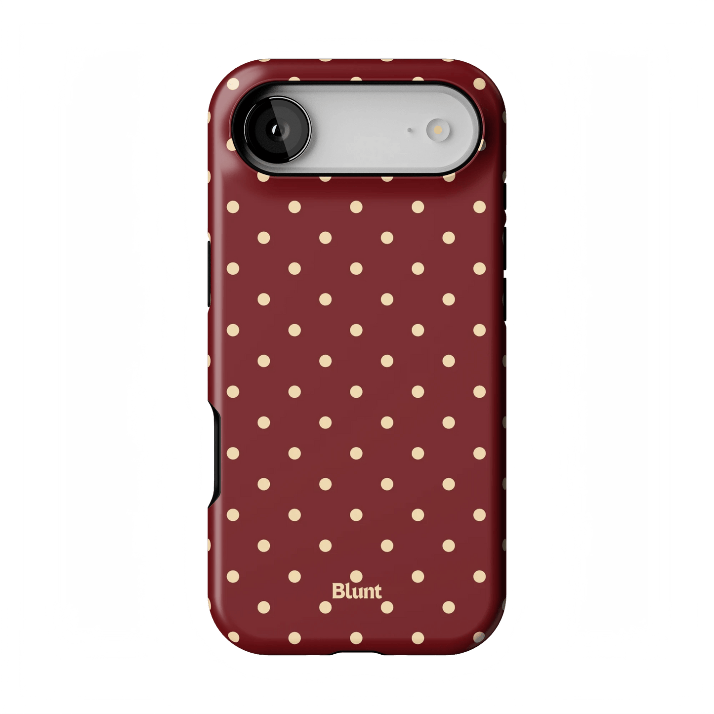 Burgundy Dot iPhone Case - Blunt Cases