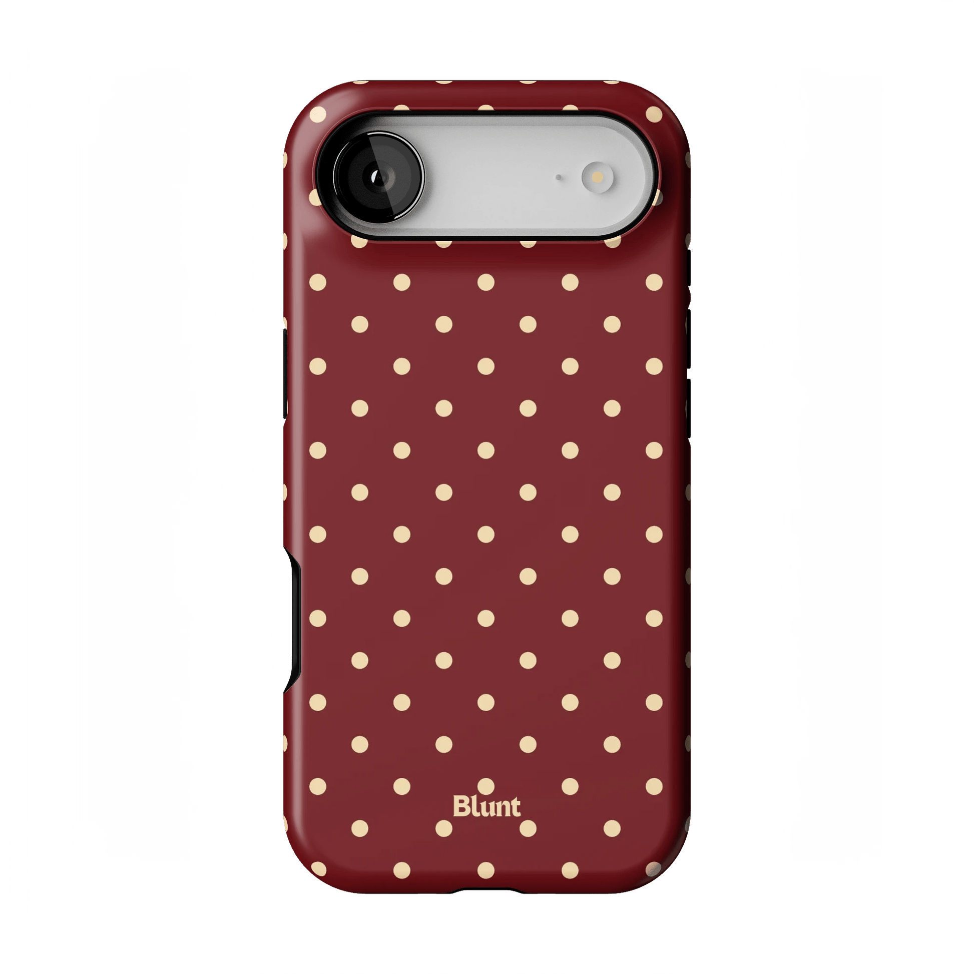 Burgundy Dot iPhone Case - Blunt Cases