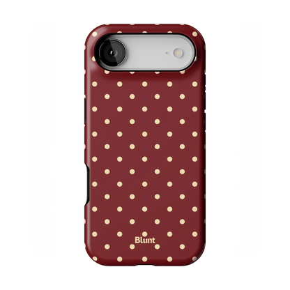 Burgundy Dot iPhone Case - Blunt Cases