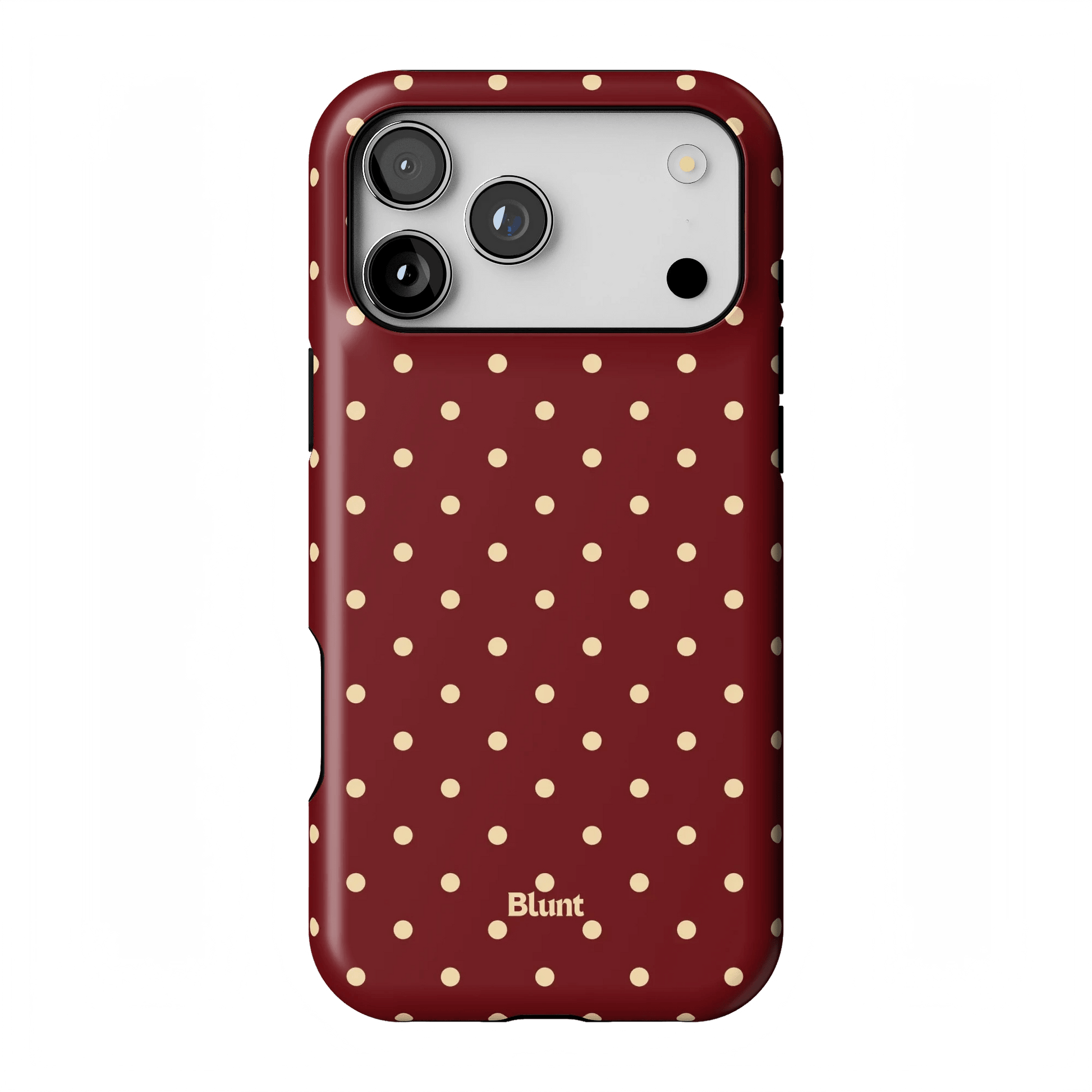 Burgundy Dot iPhone Case - Blunt Cases