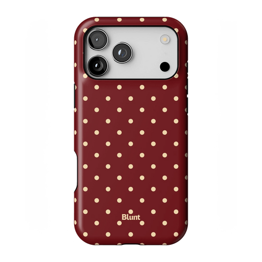 Burgundy Dot iPhone Case - Blunt Cases