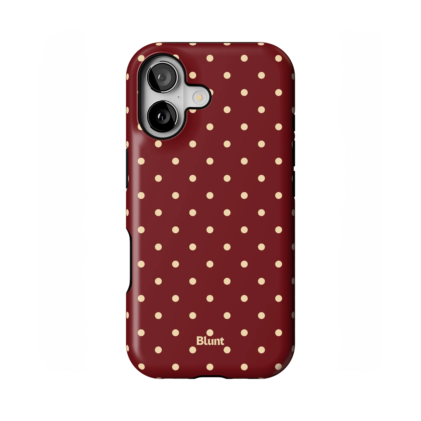 Burgundy Dot iPhone Case - Blunt Cases
