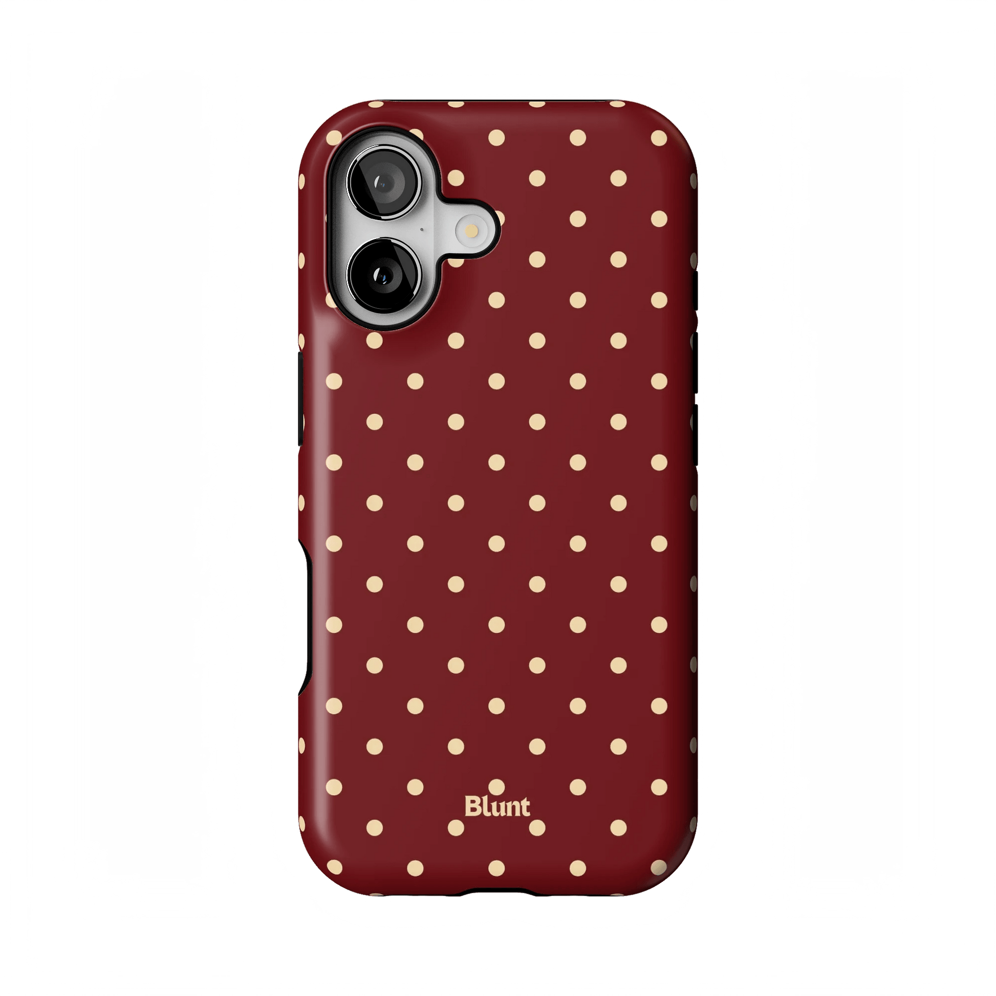 Burgundy Dot iPhone Case - Blunt Cases