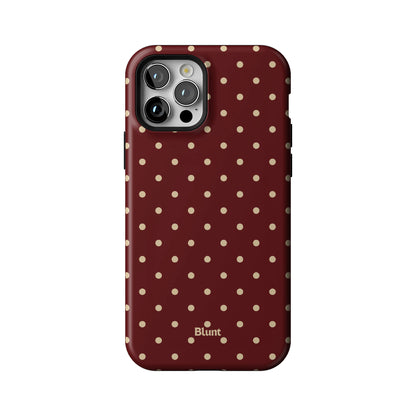 Burgundy Dot iPhone Case gallery - Iphone_12_Pro_1