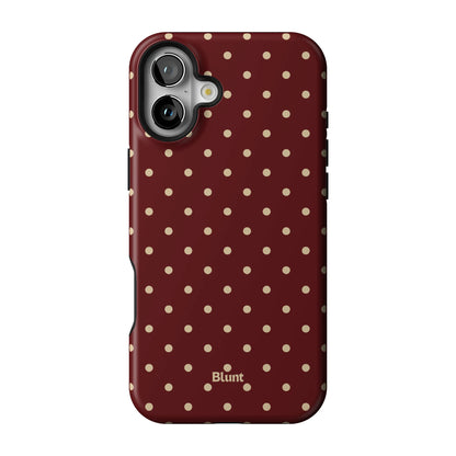 Burgundy Dot iPhone Case gallery - Iphone_16_Mini_Air_Plus_1