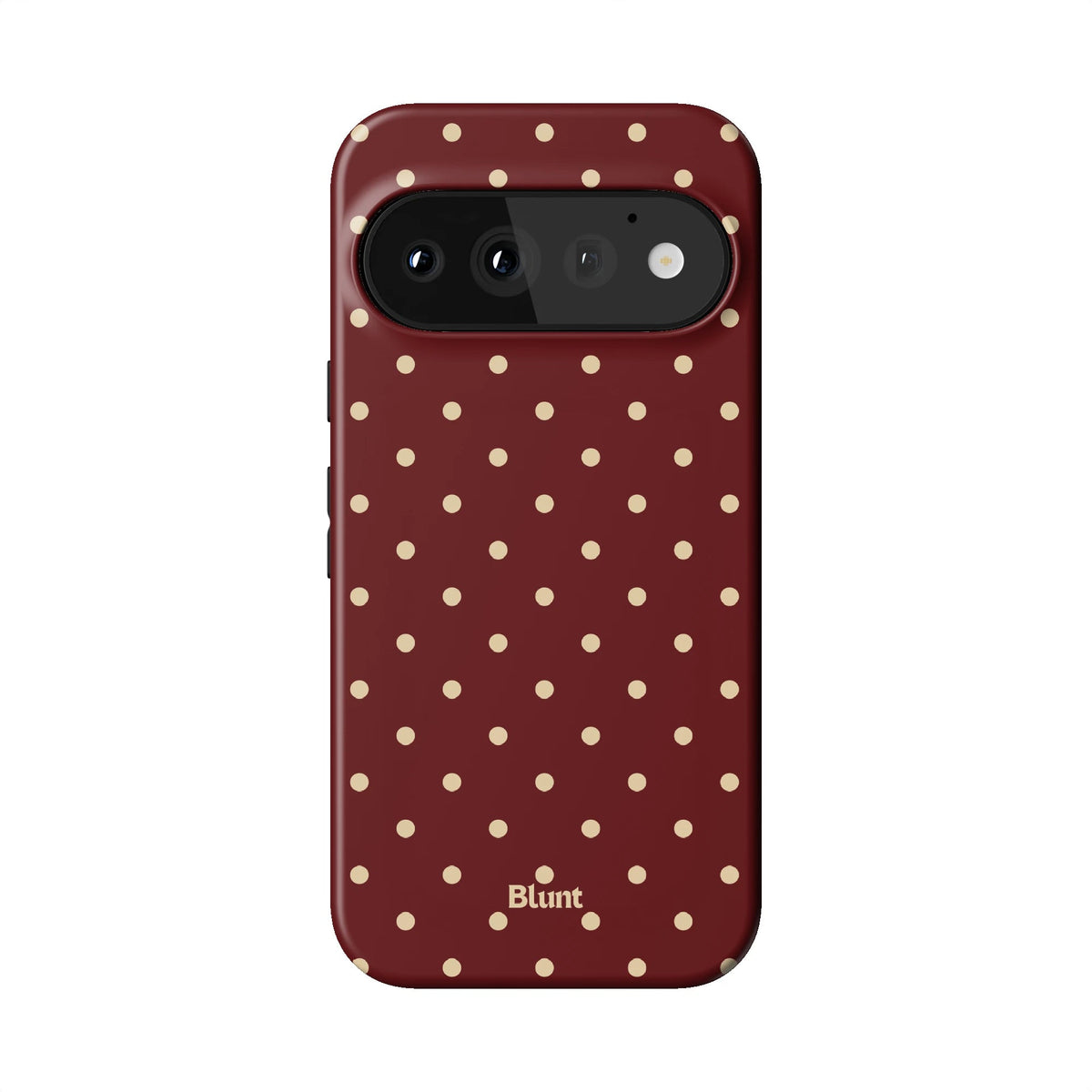 Burgundy Dot Pixel Case - Blunt Cases