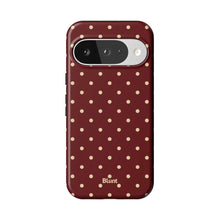 Burgundy Dot Pixel Case