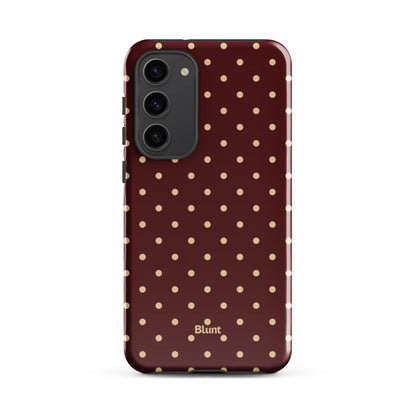 Burgundy Dot Samsung Case - Blunt Cases