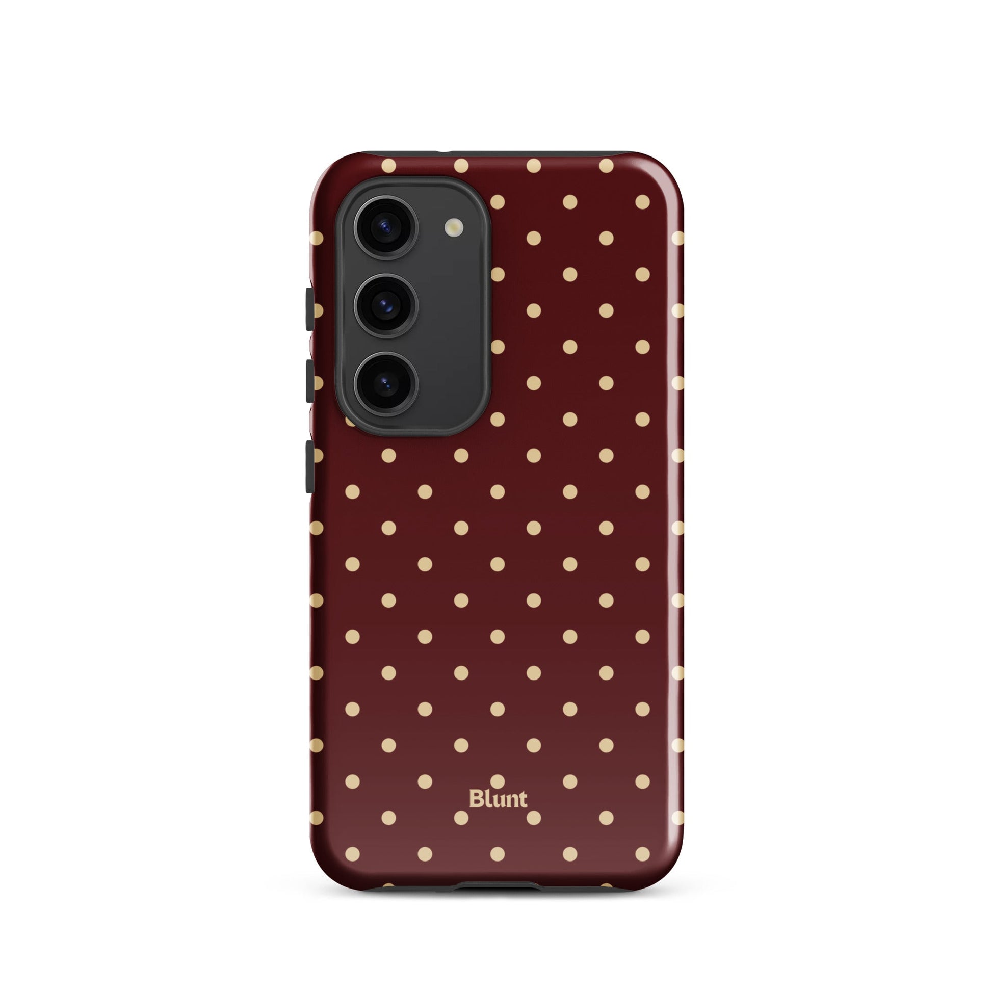 Burgundy Dot Samsung Case - Blunt Cases